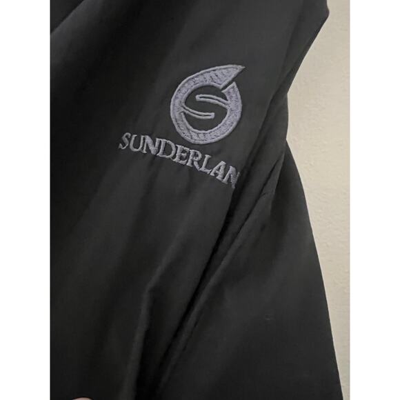 Sunderland of Scotland Fiddlers Elbow black long sleeve vneck windbreaker XL - Picture 4 of 7